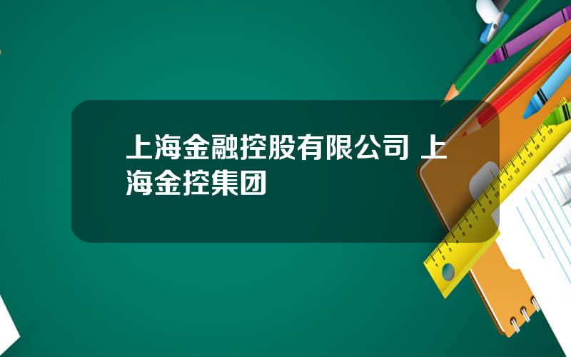 上海金融控股有限公司 上海金控集团